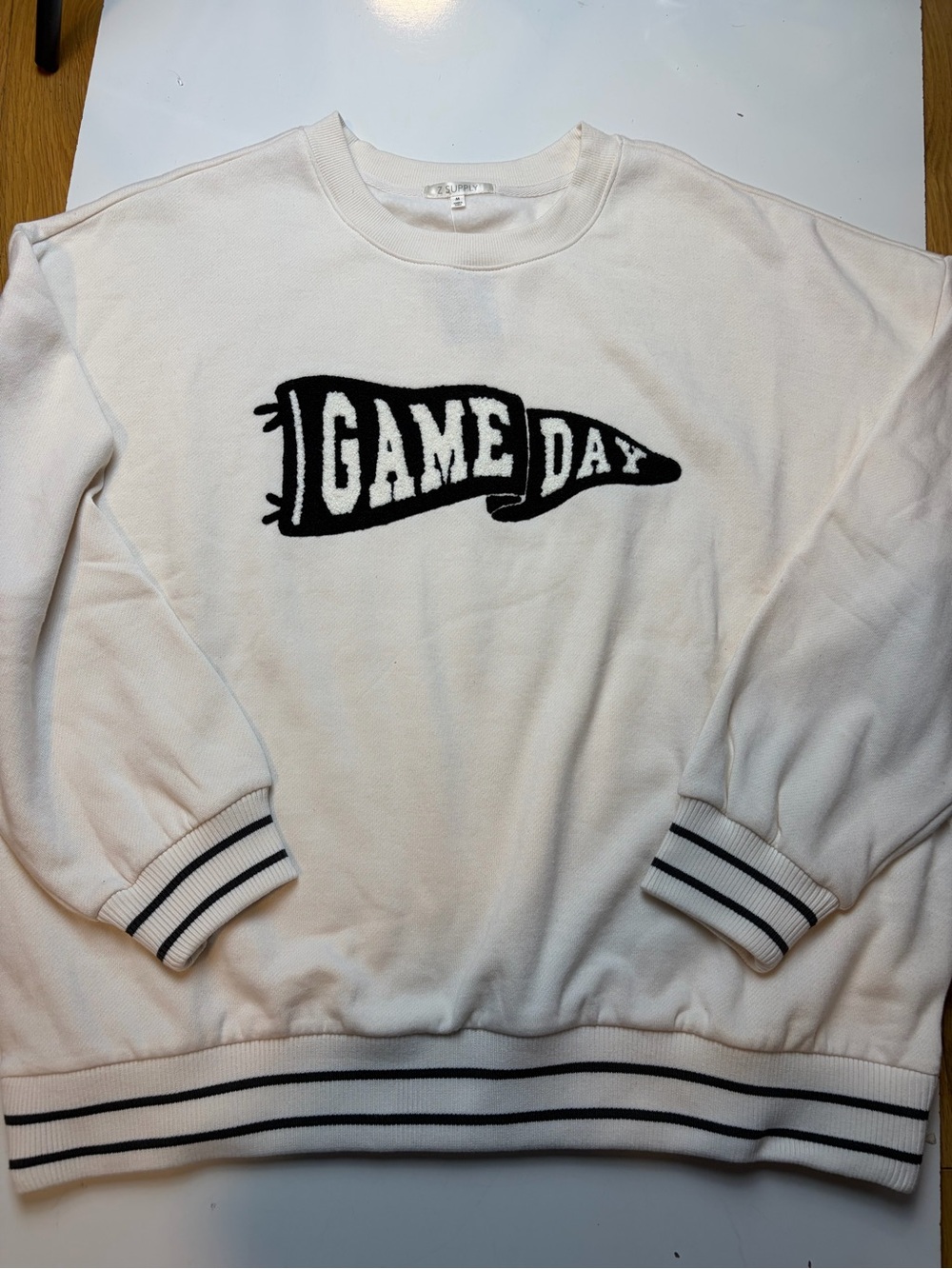 Z Supply Game Day Boyfriend Pullover sz M
